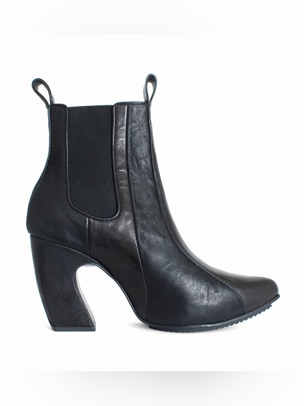 John Fluevog Fast Cars Le Mans Platform Chelsea‎ Boots Black 8 EUC